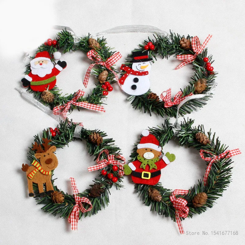 

Christmas decoration garland Christmas snowman bear deer Santa Claus PVC garland ornament christmas decorations