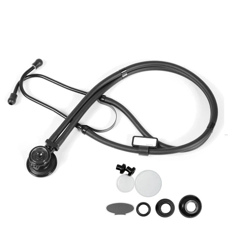 

Classic Black Doctor Cardiology Professional Dual Head Nurse Cute Stethoscope Medical Equipment Health Devices