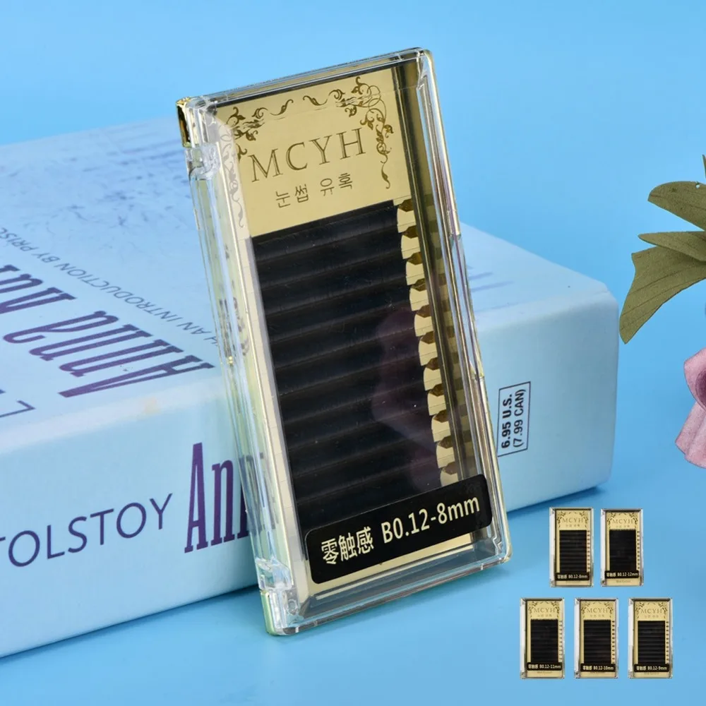 

Natural Soft Dense False Eyelashes Extension Long Fake Eye Lashes 0.05B 8mm, 9mm, 10mm, 11mm, 12mm Tattoo Accesories Tools New