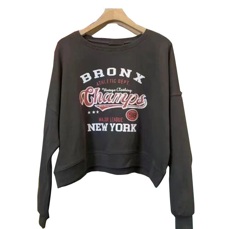 

X5XD Women Casual Crewneck Printing Sweatshirt Long Sleeve Pullover Loose Tunic Top Outdoor Sport Fashion Streetwear