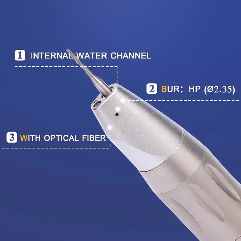 Dental 1:1 Direct Drive Inner Water Straight Handpiece With Optical Fiber X65L Nose Cone Implant Surgery Dentist Tools | Красота и