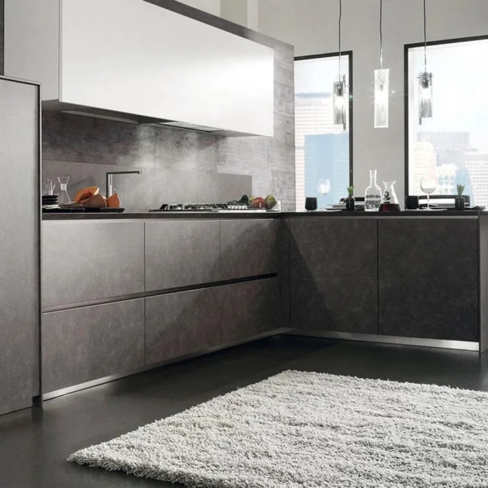 Фабрика Фошань новейший дизайн Европейский стиль Современные Простые кухонные