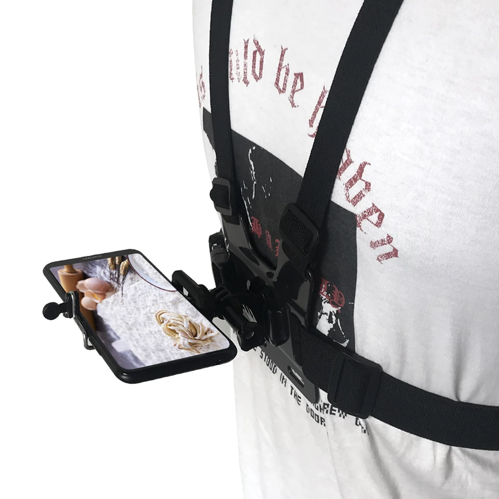 

Smartphone Camera Harness Belt Strap Mount New Mobile Phone Chest Mount Harness Strap Adjustable Mobile Phone Chest Holder