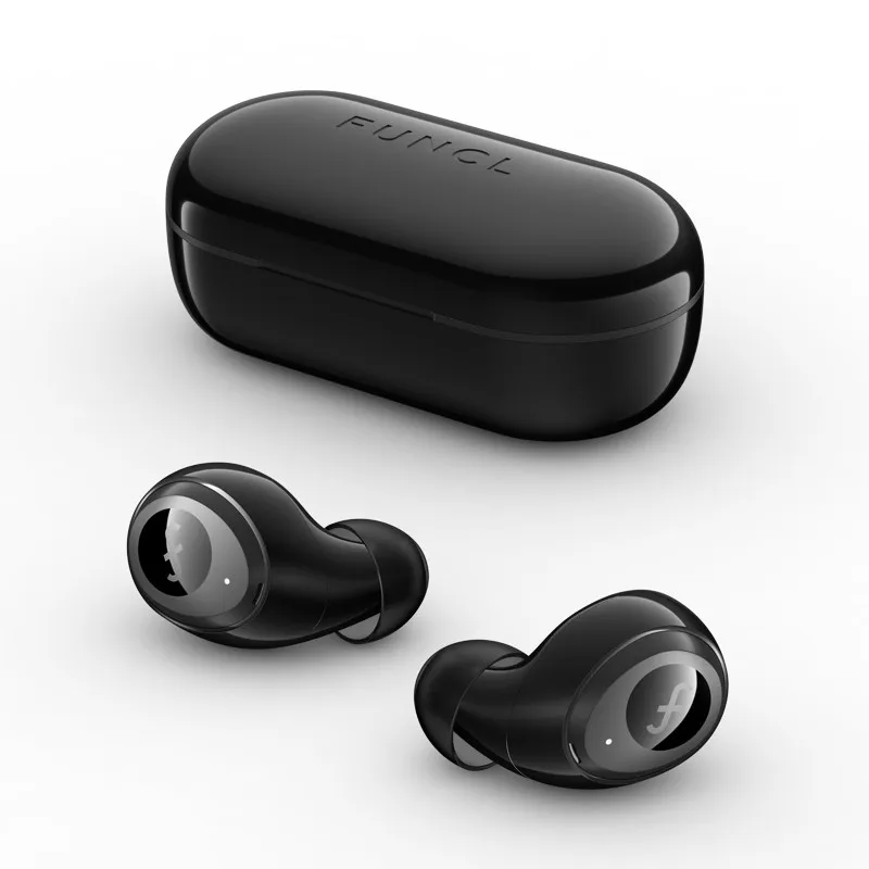 Черный FUNCL W1 Youth bluetooth 5,0 наушники TWS Touch HiFi музыка беспроводной стерео водонепроницаемый для Xiaomi для samsung OnePlus - Цвет: Черный