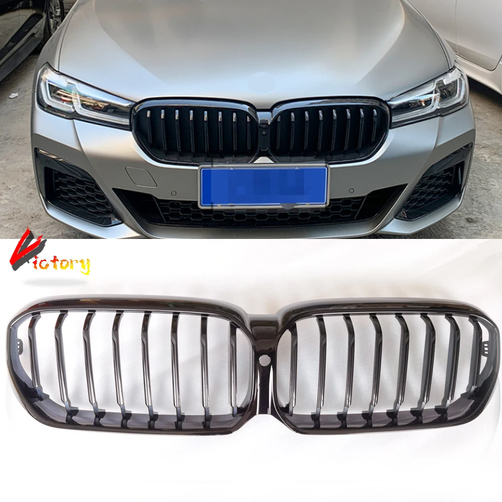 1-Line Racing Grille For BMW New 5 Series G30 G31 525 530 535i 2021+ ABS Gloss Black Front Bumper Body Kit 1-Line Racing Grille For BMW New 5 Series G30 G31 525 530 535i 2021+ ABS Gloss Black Front Bumper Body Kit