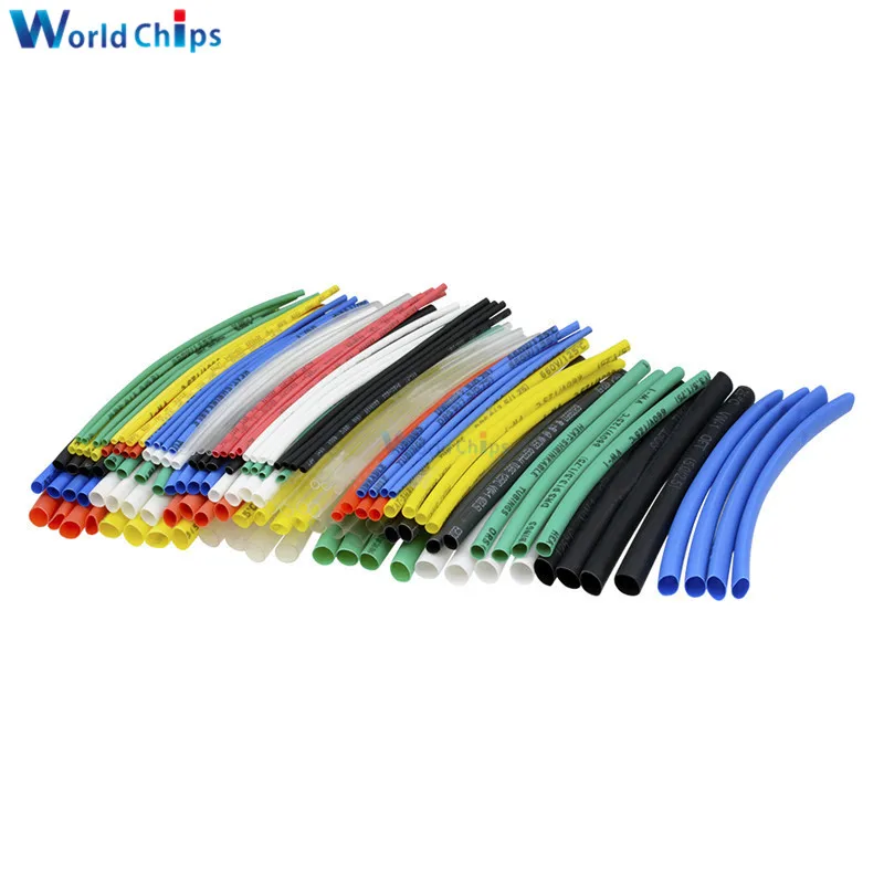 140 шт. термоусадочные трубки для автомобильных кабелей 5 размеров 7
