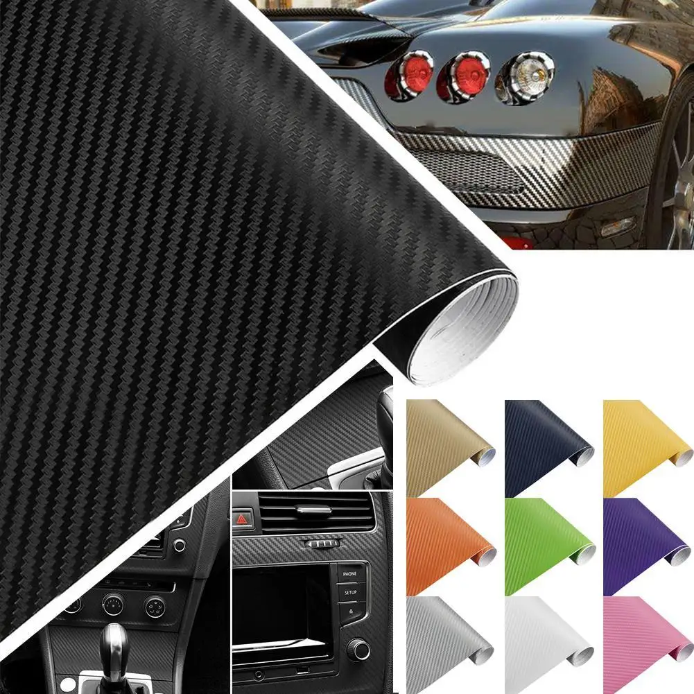 Виниловая 3d-пленка для автомобиля 30 см х 127 углеродное волокно рулон пленки