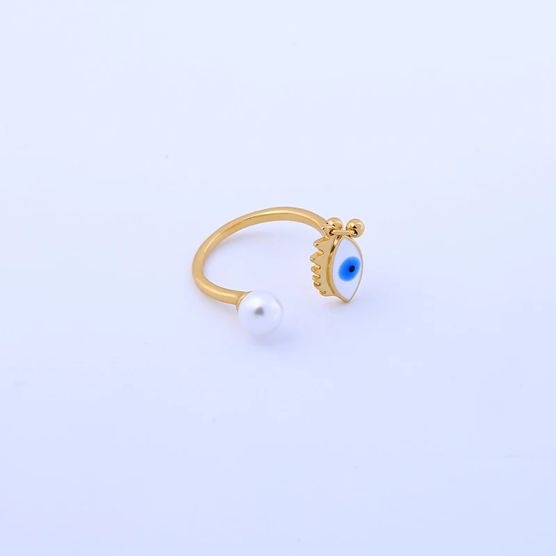 Ювелирные наборы с голубыми злыми глазами серьги золотого цвета жемчугом