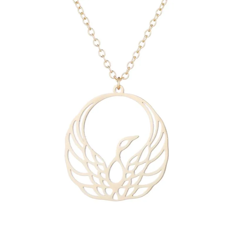 Женское колье с подвеской FENGLI ожерелье из нержавеющей стали изображением орла и