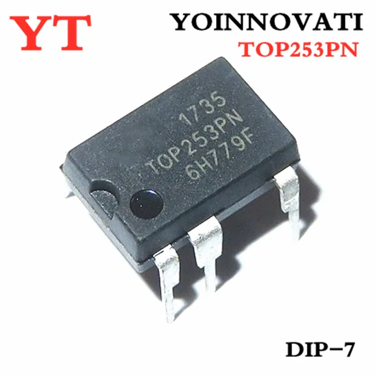 10 шт./лот TOP253PN TOP253 DIP-7 IC лучшее качество | Электронные компоненты и принадлежности