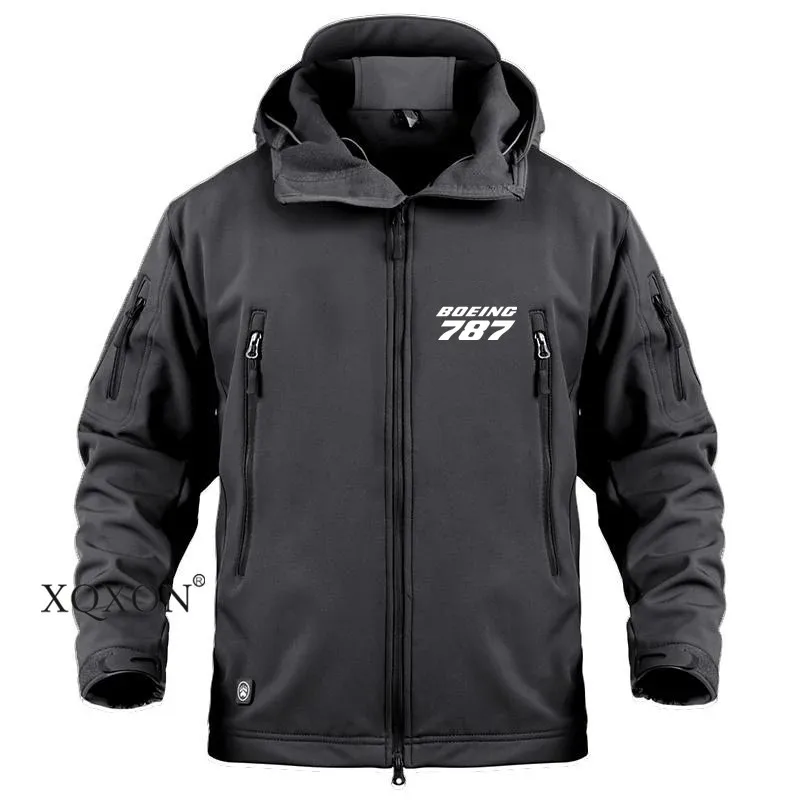

New- New Windbreaker Ski Hiking Coat Pilot Boeing 787 Print Men&Women Jackets Outdoor Waterproof SoftShell Jacket KA711