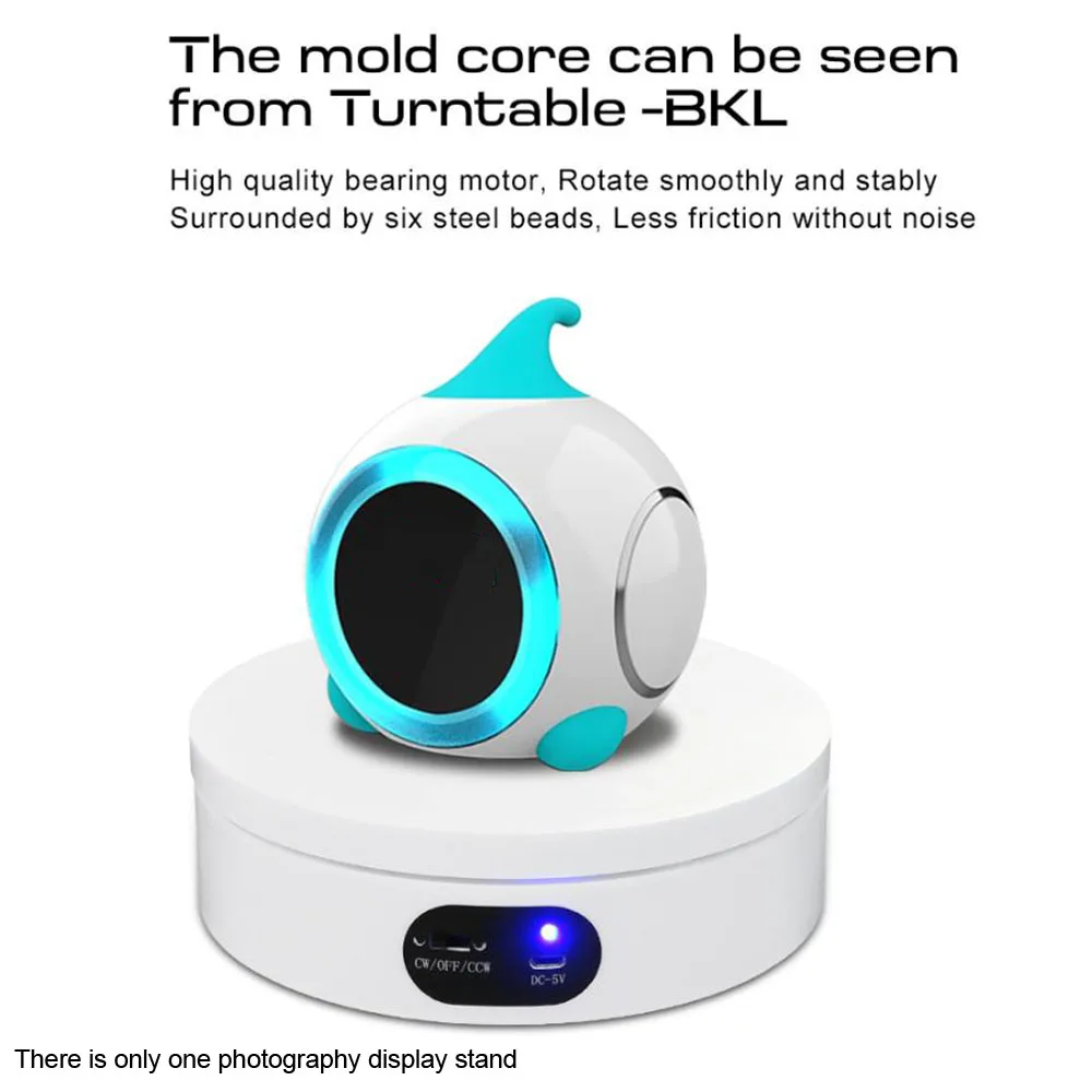 

Shooting Props Motorized Rotating Battery USB Power Products Shows 360 Degree Electric Display Stand For Photography Portable