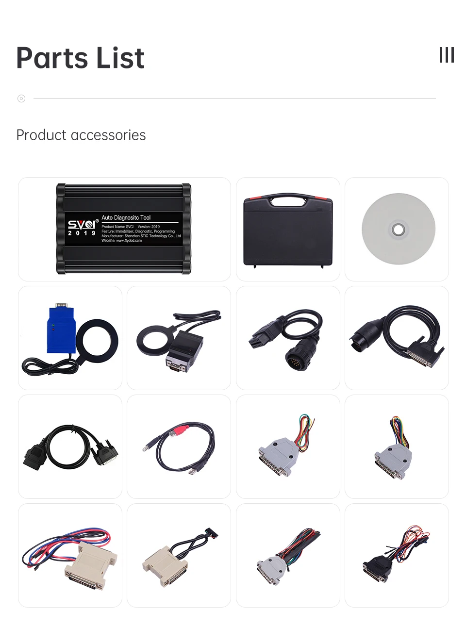 Автомобильный диагностический инструмент SVCI 2020 сканер OBD2 Abrite Commander Key