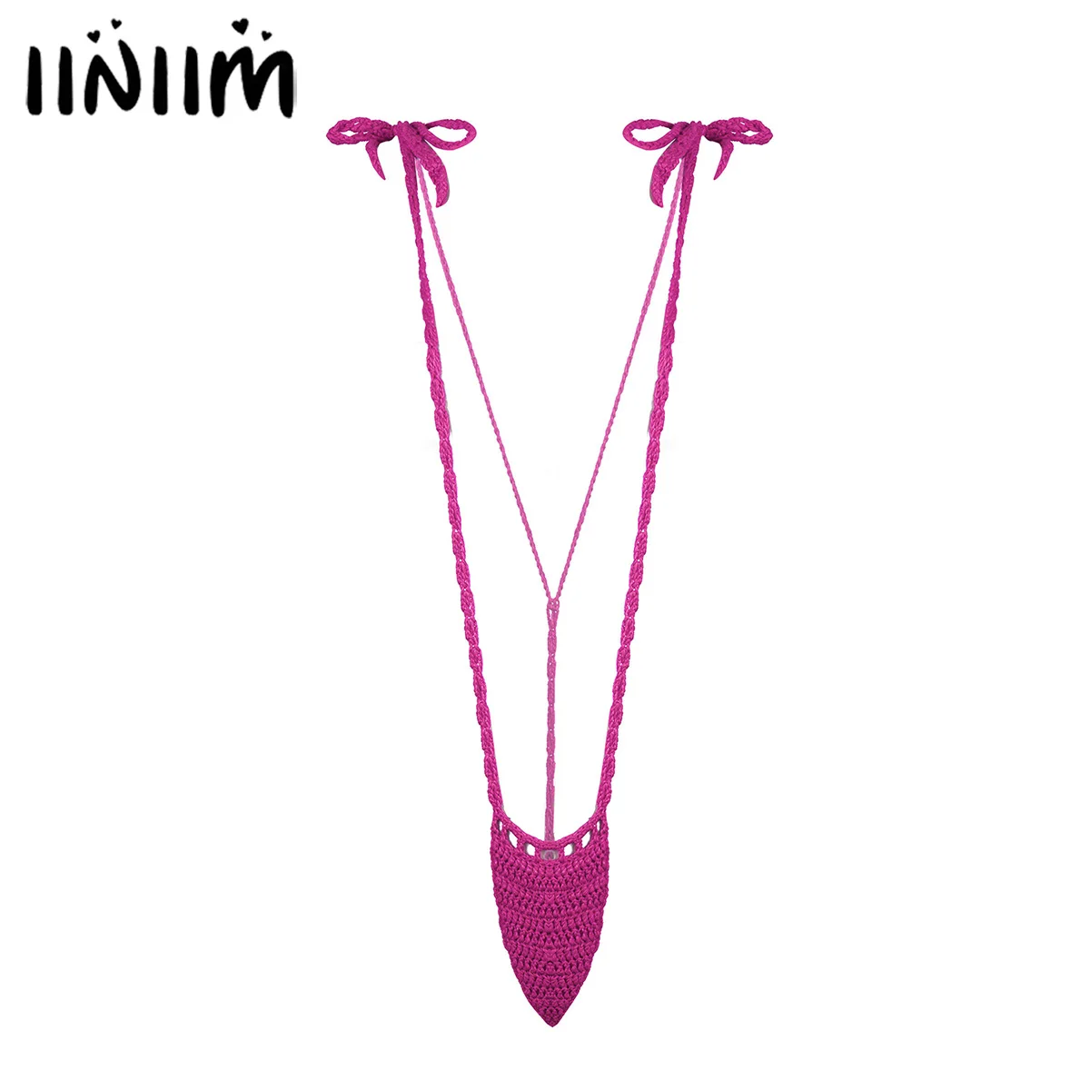 Женское слитное нижнее белье iiniim трусики в стиле Сисси микро бикини вязаный