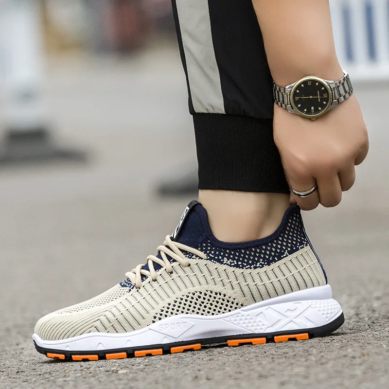 

Men Air Mesh Casual Sneakers Light Breathable Sports Black Tennis Shoes Running Shoes for Man Trainer Male Fashion
