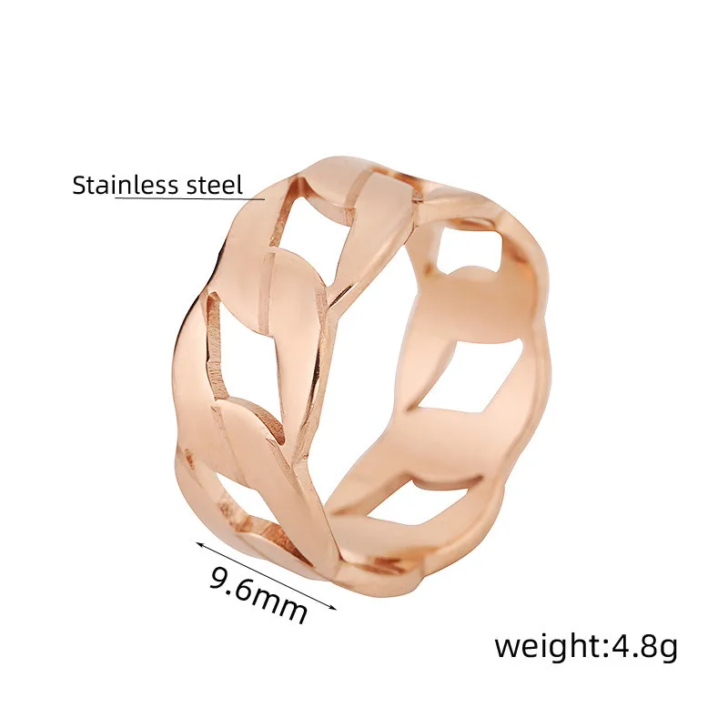 Женское кольцо из нержавеющей стали под золото/розовое золото/серебро|Кольца| |