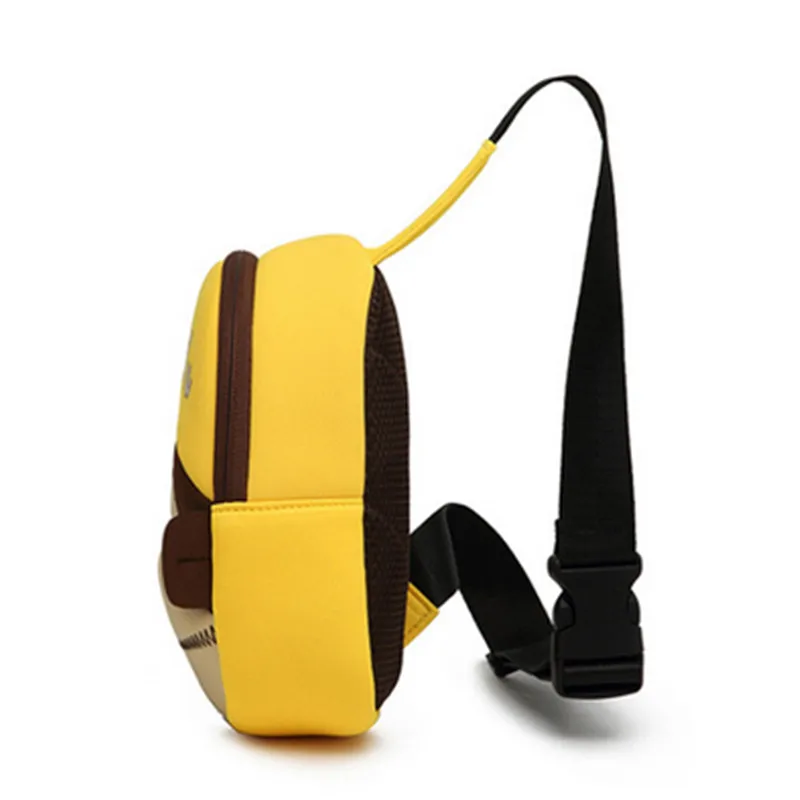 Детские Желтые сумки через плечо с рисунком в форме обезьяны для мальчиков