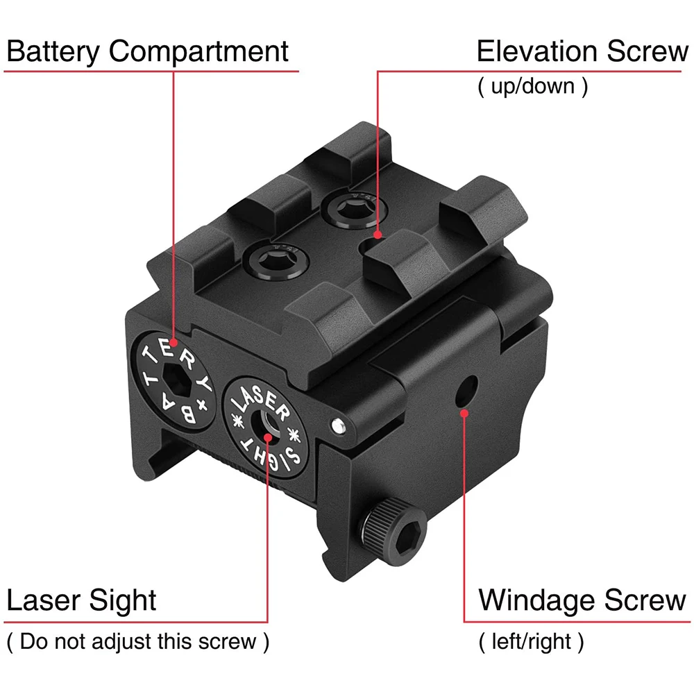 Mini Adjustable Compact Red Dot Laser Sight Fit for Glock 17 19 with 20 mm Rail Mount of Hunting Accessories Dropshipping | Спорт и