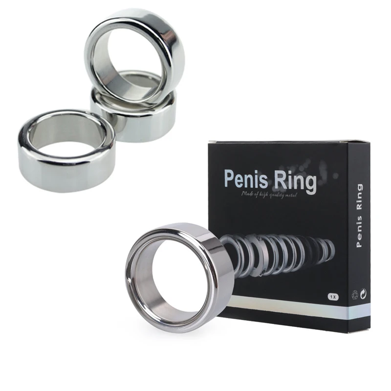 Секс-игрушки из нержавеющей стали для закусок кольцо Металлическое члена
