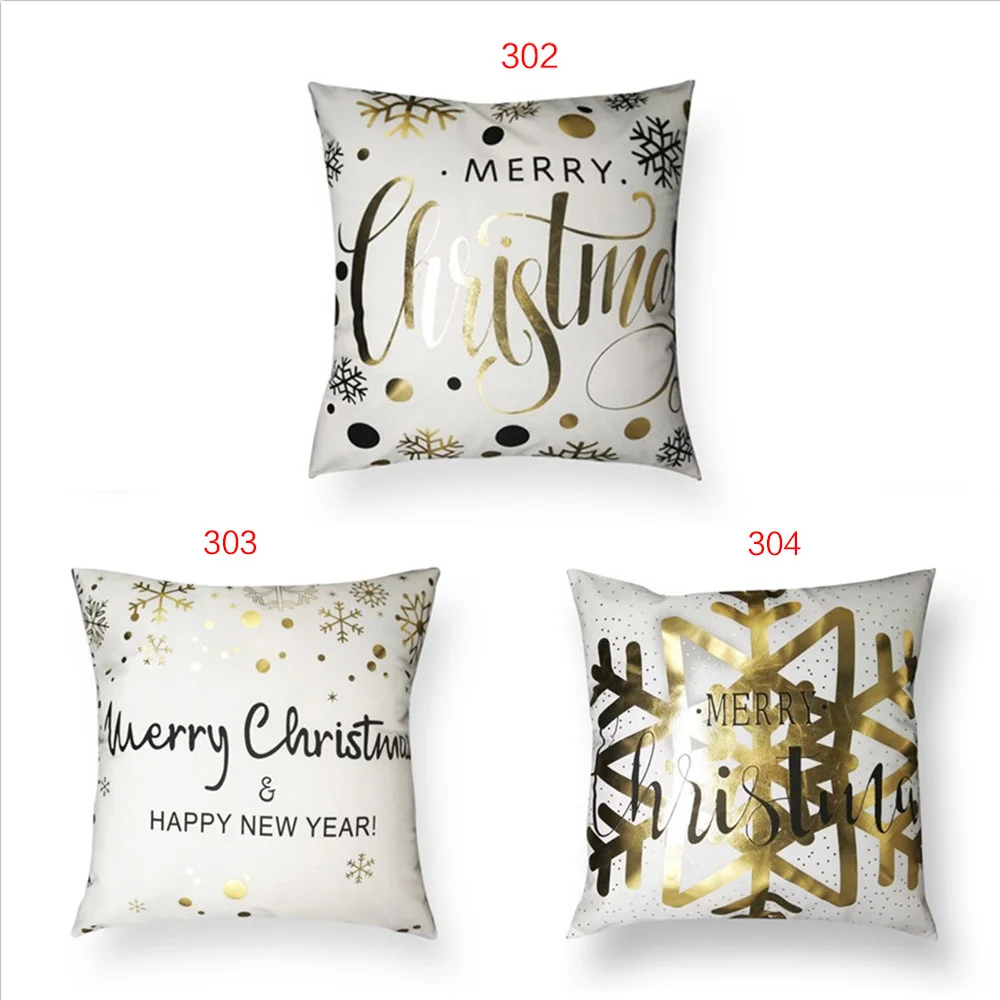 Рождественские товары для дома длинная пушистая подушка со снежинкой и