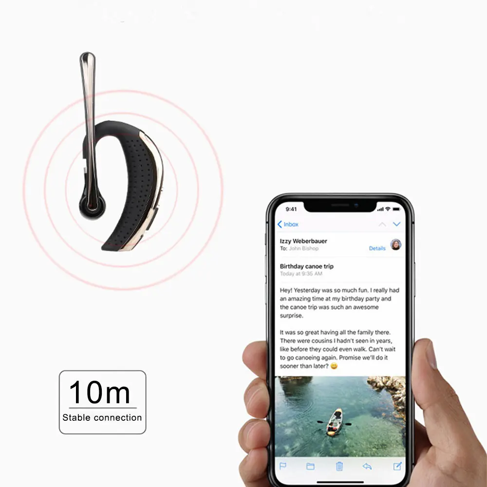 ОВБР Бизнес Bluetooth наушники Беспроводной громкой связи гарнитура для заячьи уши