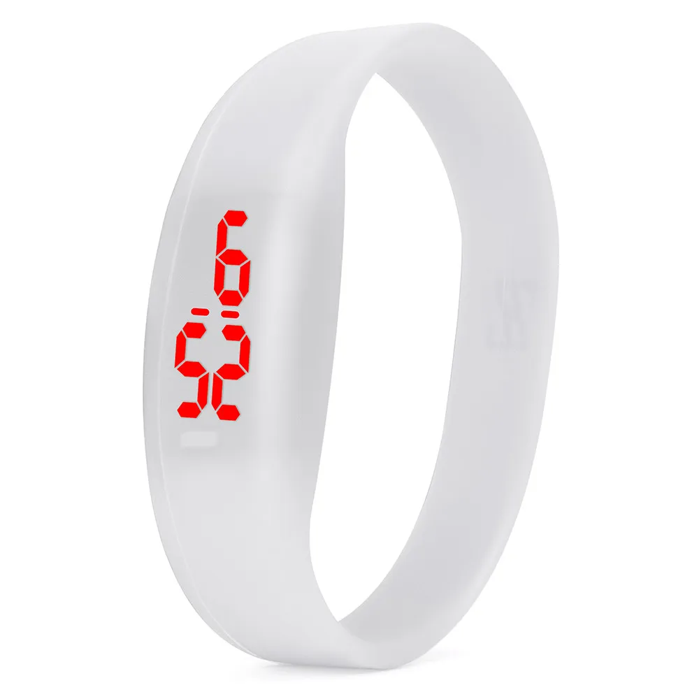 

Digital LED Sports Watch FashionUnisex Silicone Strap Electronic Wristwatch Relogio Reloj LED Hand Rings Free Shipping 40*