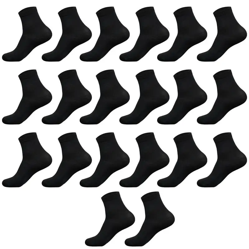

10 пар удобных однотонных мужских Носков