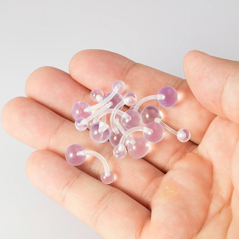 Акриловая штанга для пирсинга живота Женская гибкое Ювелирное Украшение пупка