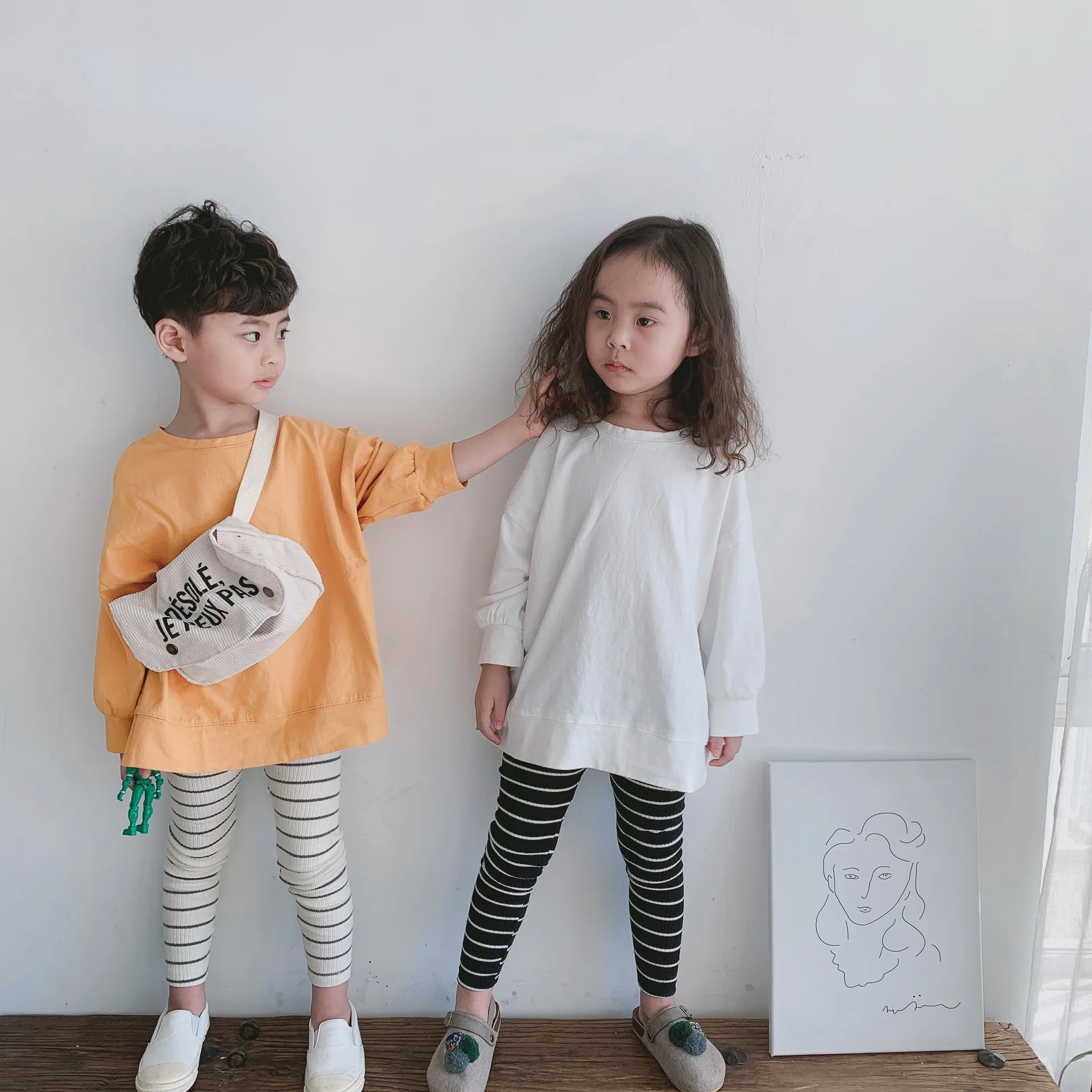 

spring boy girl clothes T-shirt Long sleeves pinkycolor sweet cotton O-Neck Cotton Casual Fashion