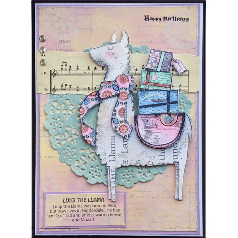 Набор прозрачных штампов в виде ламы восхитительные прозрачные штампы для