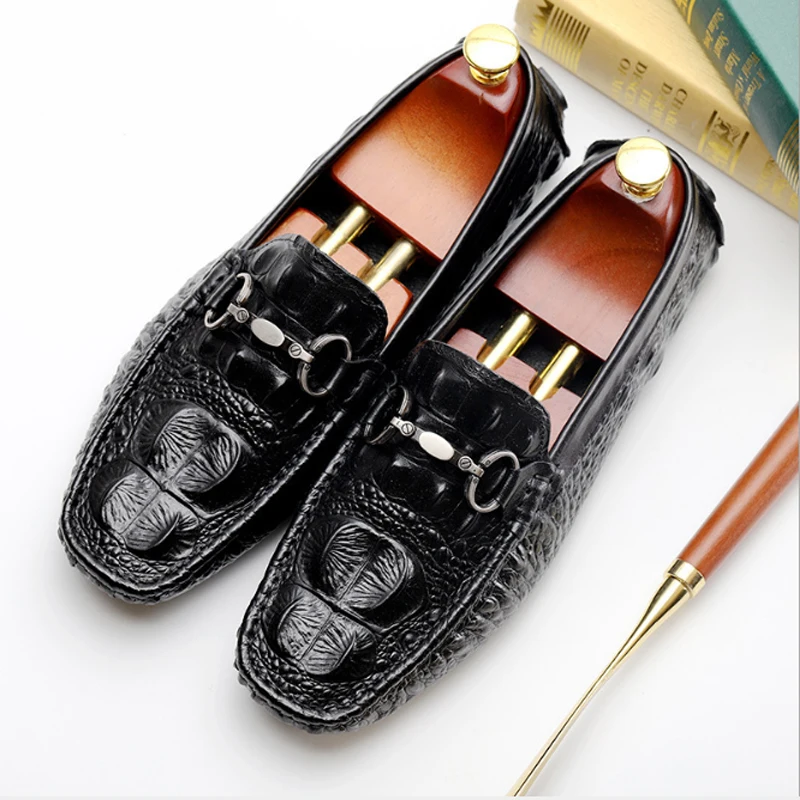 

Men's loafer shoes, leather fashion casual shoes, men's fashion carved boat shoes, soft outfit evening shoes, men's casual shoes