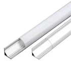 Профильный алюминиевый угловой держатель для светодиодной ленты, бара, шкафа, кухонного шкафа, 2-28 шт.лот