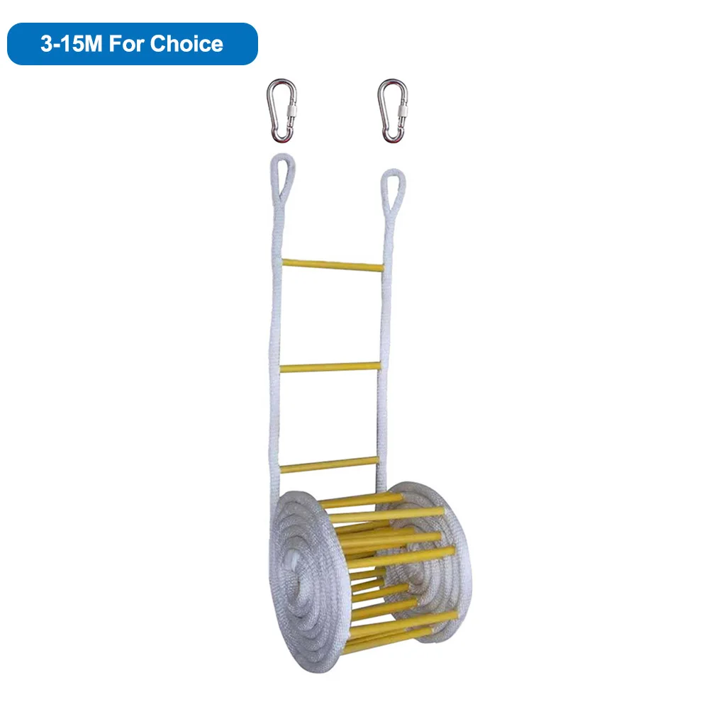 Пожарная лестница 3 15 метров противоскользящий трос для экстренных ситуаций