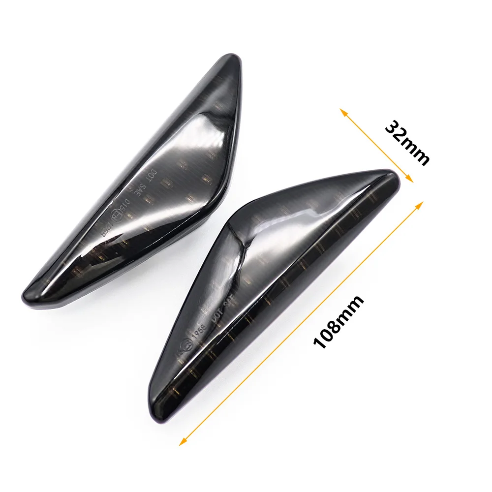 2pcs LED Dynamic Turn Signal Light Fender Front Side Marker Lamps For BMW X3 F25 X5 E70 X6 E71 E72 2008-2014 Car Accessories - купить по