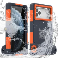 15m waterproof depth cover for iphone 7 8 plus xr xs max professional diving phone case for iphone 11 12 13 pro max 12 13 case