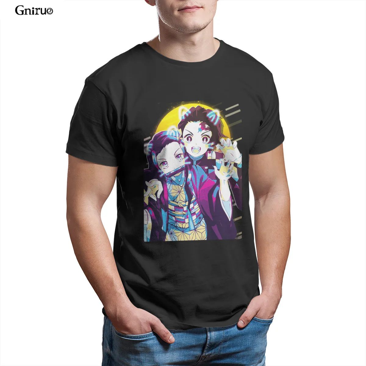 

Wholesale Nezuko Kamado and Tanjiro Kamado Black Groot Unisex Men's Clothing 108695