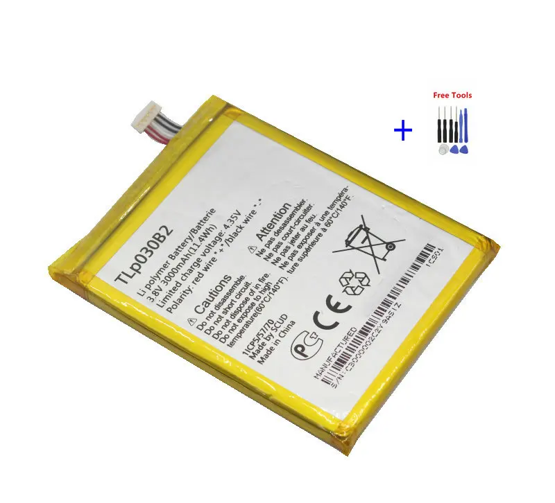 1x3000 мА/ч TLp030B1 TLp030B2 Батарея для Alcatel One Touch Flash 2 7049D мерцание/мигание 2017 поп S7 OT 7045 7045Y +