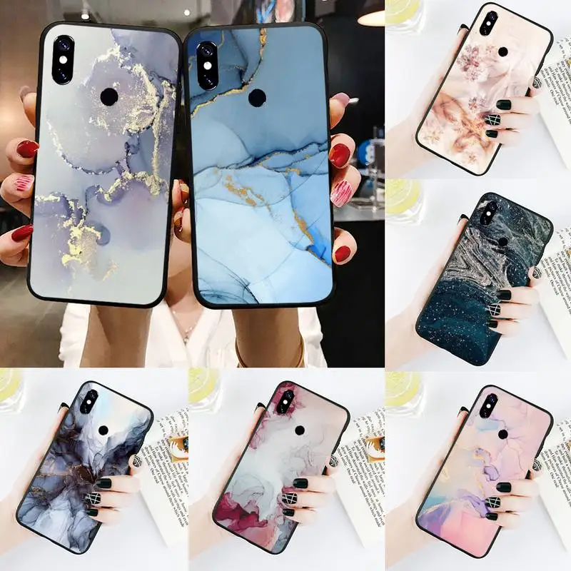 

Marble color pattern lines Phone Case For Xiaomi Redmi Note 4 4x 5 6 7 8 pro S2 PLUS 6A PRO