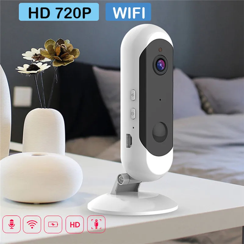 CARPRIE перезаряжаемая камера популярная версия 720P HD беспроводная WiFi инфракрасная смарт-камера ночного видения IP Угол обзора 120 IP домашняя камера