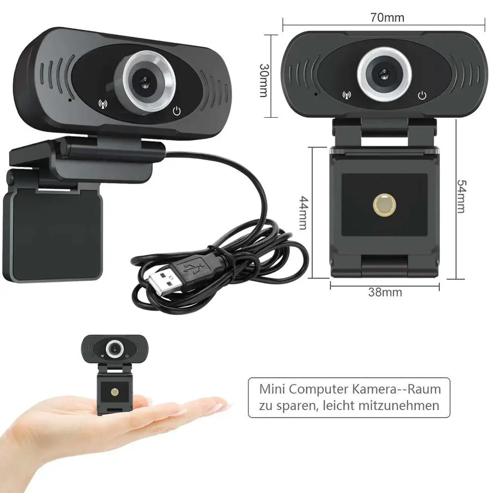 

Веб-камера BEESCLOVER с микрофоном 1080P HD веб-камера микрофон USB Plug Play видео вызов веб-камера для ПК ноутбука компьютера r57
