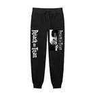 Брюки флисовые унисекс, тренировочные штаны с японским аниме атака на Титанов, уличная одежда в стиле хип-хоп, спортивные штаны