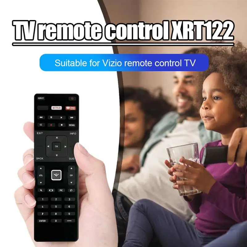 

XRT112 XRT122 TV Remote Control HD LCD Smart TV Replacement for Vizio Silicon Button Universal Remote for Netflix IHeartRadio