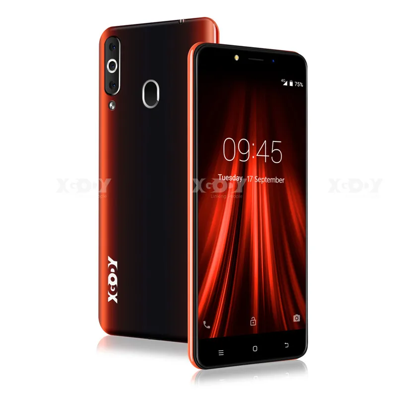 Orange XGODY K20Pro 5," 18:9 Смартфон Android 6,0 Dual 4G Sim 2 Гб 16 Гб MTK6737 четырехъядерный 2300 МП WiFi мАч отпечаток пальца мобильный телефон - Цвет: Orange