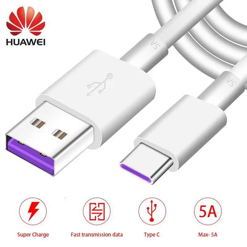 100% Оригинальный HUAWEI SuperCharge в 5 а быстрый USB кабель Type C|Кабели для мобильных