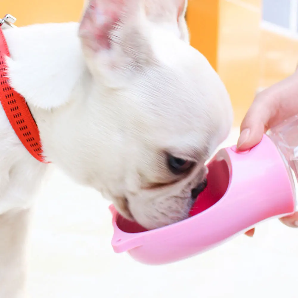 Бутылка для воды собак портативная герметичная чашка с большим лотком дорожная