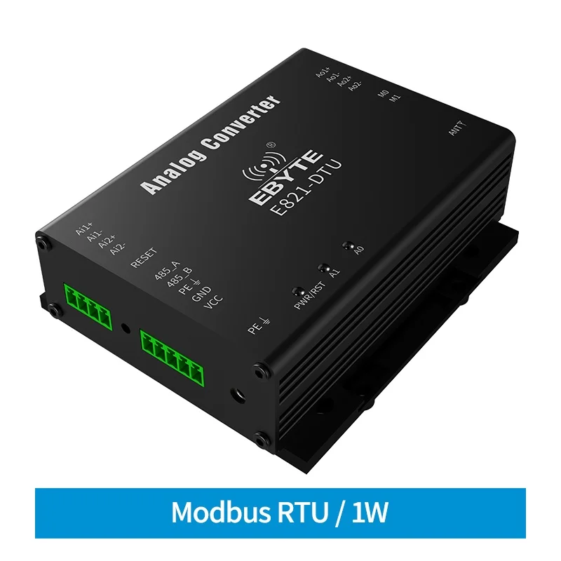 

LoRa 433 МГц RS485 беспроводной модем аналоговый преобразователь 1 Вт 8 км большой диапазон 4 рабочих режима Modbus RTU E821-DTU(2I2-400SL) XHCIOT
