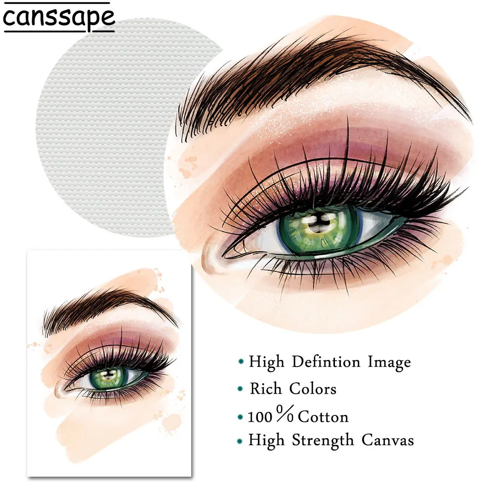 Модный постер для макияжа холст с помадой картина цитатами принт Vogue Girl настенные