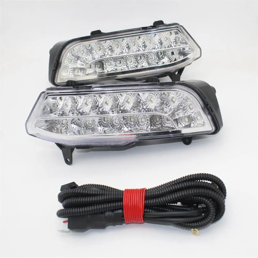 2 шт. светодиодный DRL для VW Polo 6C 2014 2015 2016 2017 передний бампер дневные ходовые огни и