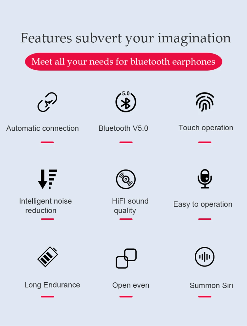 TW50 Tws стереонаушники с поддержкой Bluetooth и функцией шумоподавления|Наушники