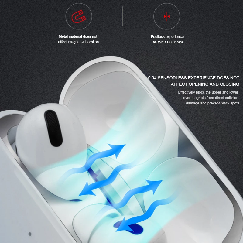 Аксессуары для наушников Защитная пленка AirPods Pro металлический пылезащитный